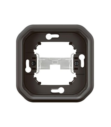 Plexo Plaque support 1 poste pour montage encastré - anthracite