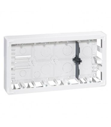 Mosaic Cadre saillie profondeur 46mm pour 2x10 modules et support référence 080268