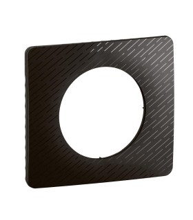 Plaque Céliane 1 poste Noir Météore