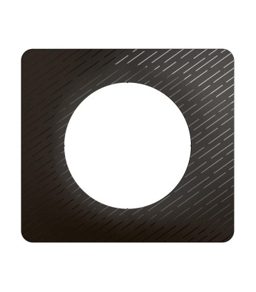 Plaque Céliane 1 poste Noir Météore