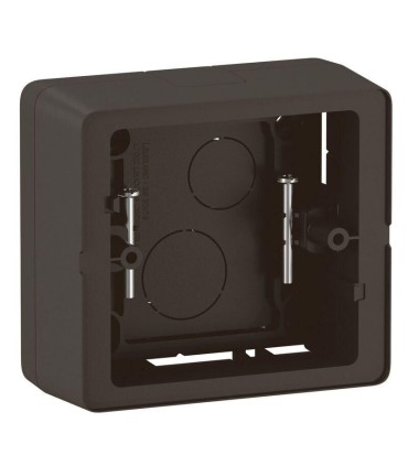 Cadre saillie Céliane 1 poste livré avec vis - Noir