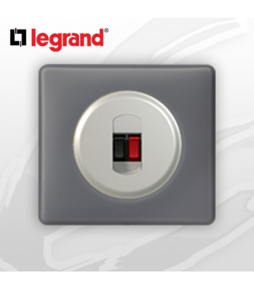 Prise HP simple complète Legrand Céliane Schiste Poudré