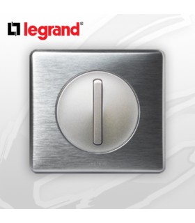 Poussoir doigt étroit complet Legrand Céliane Alu Métal