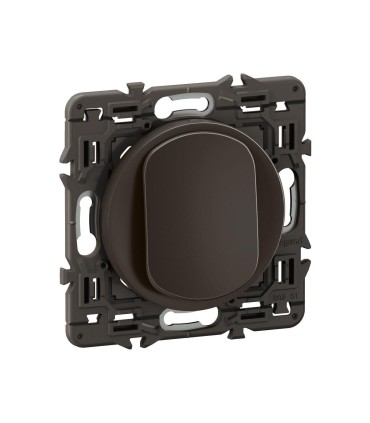 Interrupteur ou-va-et-vient Céliane 10AX enjoliveur Noir et support