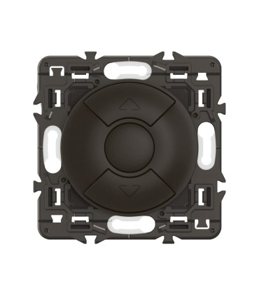 Céliane Interrupteur volets roulants/stores/bannes Noir et support