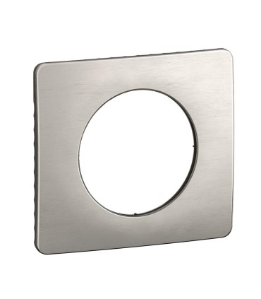 Plaque Céliane 1 poste Alu Satiné