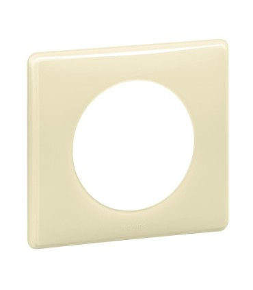 Plaque Céliane Laqué 1 poste finition Ivoire