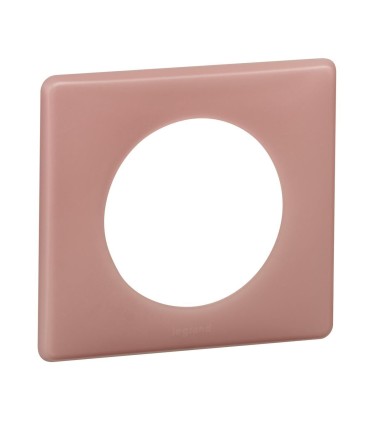 Plaque Céliane Poudré 1 poste finition Vieux rose