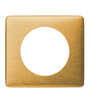 Plaque Céliane Métal 1 poste finition Laiton