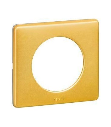 Plaque Céliane Métal 1 poste finition Laiton