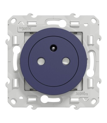 Odace prise 2P+T affleurante connexion rapide - Cobalt