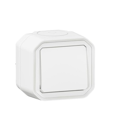 Plexo Interrupteur ou va-et-vient  complet saillie - blanc