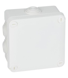 Plexo Boîte de dérivation carrée 105x105x55mm blanc RAL9010