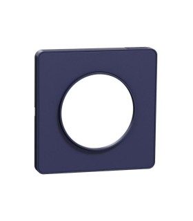 Odace Touch- plaque de finition 1 poste -Bleu Cobalt