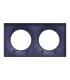Odace Styl, plaque Cobalt 2 postes horiz./vert. entraxe 71mm