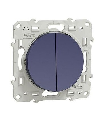 Odace double va-et-vient bleu Cobalt connexion rapide