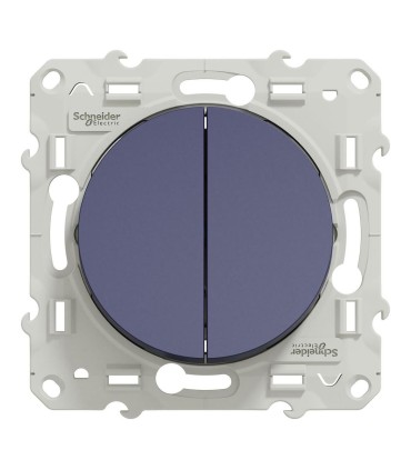 Odace double va-et-vient bleu Cobalt connexion rapide