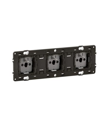 Céliane Prise 3x2P+T  précâblée - connexion à bornes automatiques