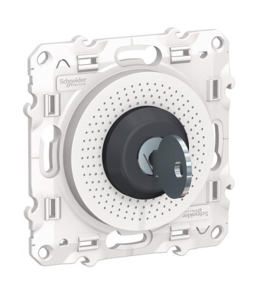 Odace  interrupteur à clé  barillet et clé inclus - blanc