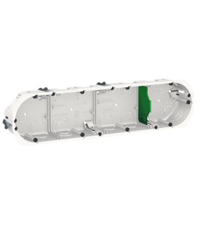 Multifix boîte d'encastrement Ø 67mm prof 40mm 4 postes entraxe 71 mm