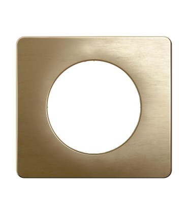 Plaque de finition Céliane 1 poste Bronze Satiné