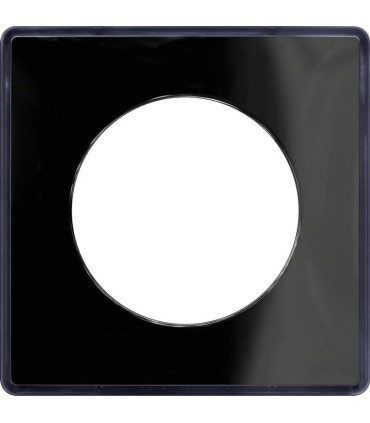 Odace You Noir, plaque de finition support Anthracite 1 poste