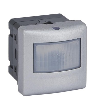 Interrupteur automatique universel 2 fils 100W LED Mosaic alu