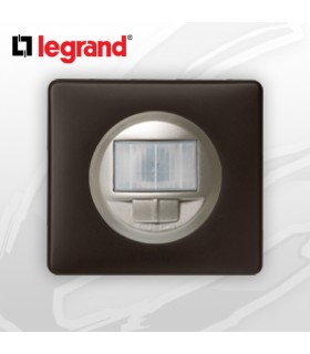 Interrupteur automatique complet Ecodétecteur Legrand Céliane Basalte Poudré