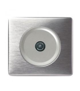 Prise TV simple complète Legrand Céliane Alu Métal