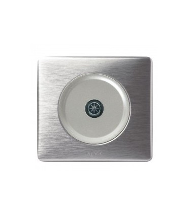 Prise TV simple complète Legrand Céliane Alu Métal