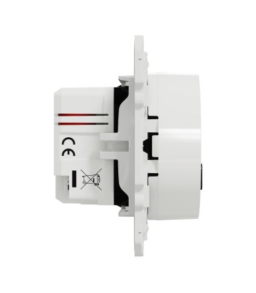 Odace prise USB double - charge rapide - type A+C - blanc - 18W - 3,4A