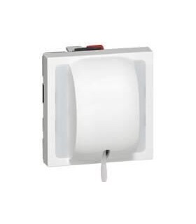 Mosaic Interrupteur ou va-et-vient à tirage 10AX 250V~  2 modules blanc