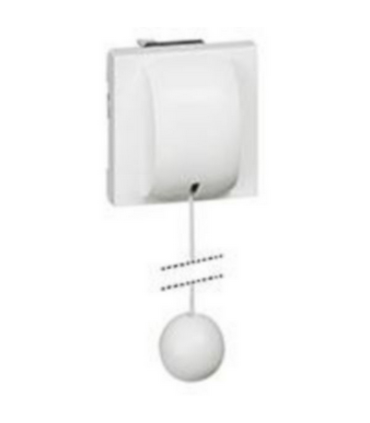 Mosaic Interrupteur ou va-et-vient à tirage 10AX 250V~  2 modules blanc