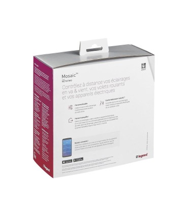 Mosaic Pack de démarrage with Netatmo 1 prise + 1 commande génèrale + 1 inter
