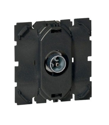 Prise TV simple complète Legrand Céliane Alu Métal