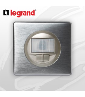 Interrupteur automatique complet Ecodétecteur Céliane Alu Métal