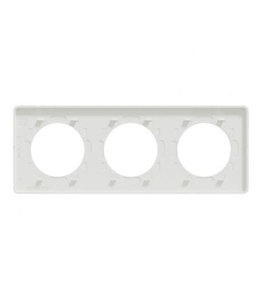 Odace Styl, plaque 3 postes horizontaux ou verticaux entraxe 71mm, Antibactérien