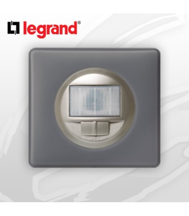 Interrupteur automatique complet Ecodétecteur Legrand Céliane Schiste Poudré