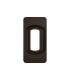 Céliane Plaque de finition 1 module - Noir Mat