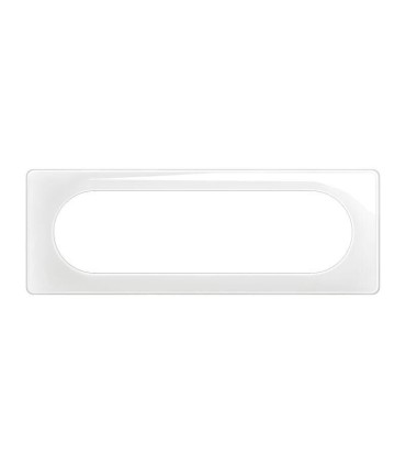 Plaque de finition Céliane 6 à 8 modules - Blanc Emaillé