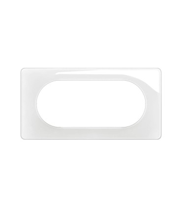 Céliane Plaque de finition 4 à 5 modules - Blanc émaillé