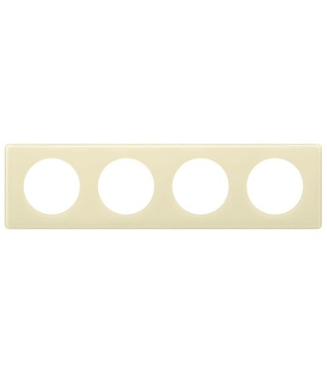 Céliane Plaque 4 postes mémories Ivoire