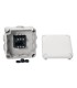 Mureva Box boite de dérivation IP55 + embouts + bornier 105x105x55 gris