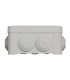 Mureva Box boite de dérivation IP55 + embouts + bornier 105x105x55 gris