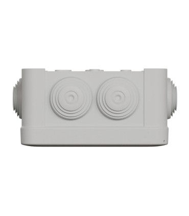 Mureva Box boite de dérivation IP55 + embouts + bornier 105x105x55 gris