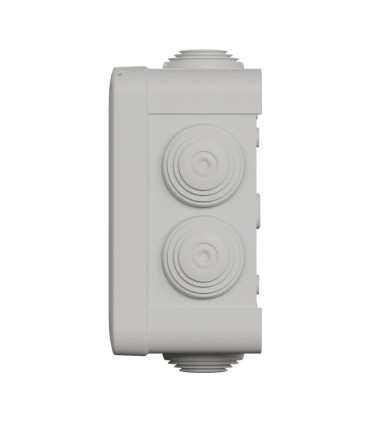 Mureva Box boite de dérivation IP55 + embouts + bornier 105x105x55 gris