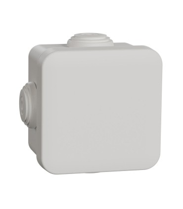 Mureva Box boite de dérivation avec embouts 65x65x45 IP55 blanc polaire