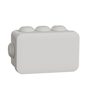 Mureva Box boite de dérivation avec embouts 105x65x55 IP55 blanc polaire