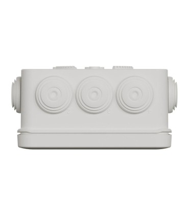 Mureva Box boite de dérivation avec embouts 105x65x55 IP55 blanc polaire