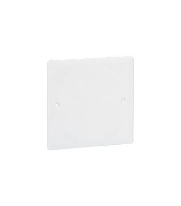 Couvercle universel carré Batibox 80x80mm pour boîte 1 poste